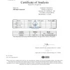Certificate of Analysis for Vitamin B12 from Mile High Compounds